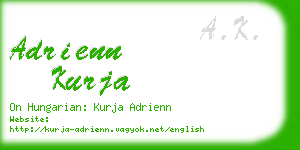 adrienn kurja business card